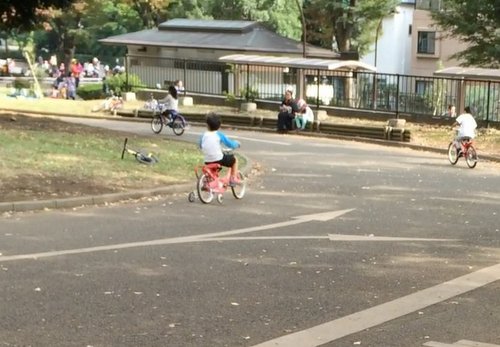 補助輪付幼児自転車