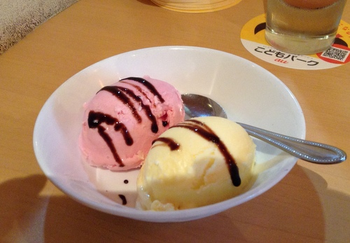 アイスクリーム盛り合わせ