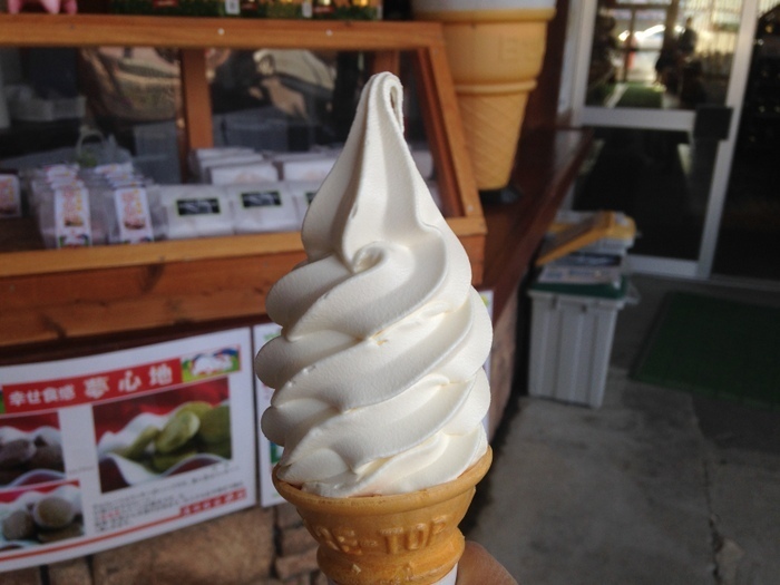 浅間牧場茶屋のソフトクリーム